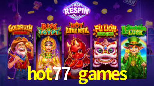 Interface do App hot77 games